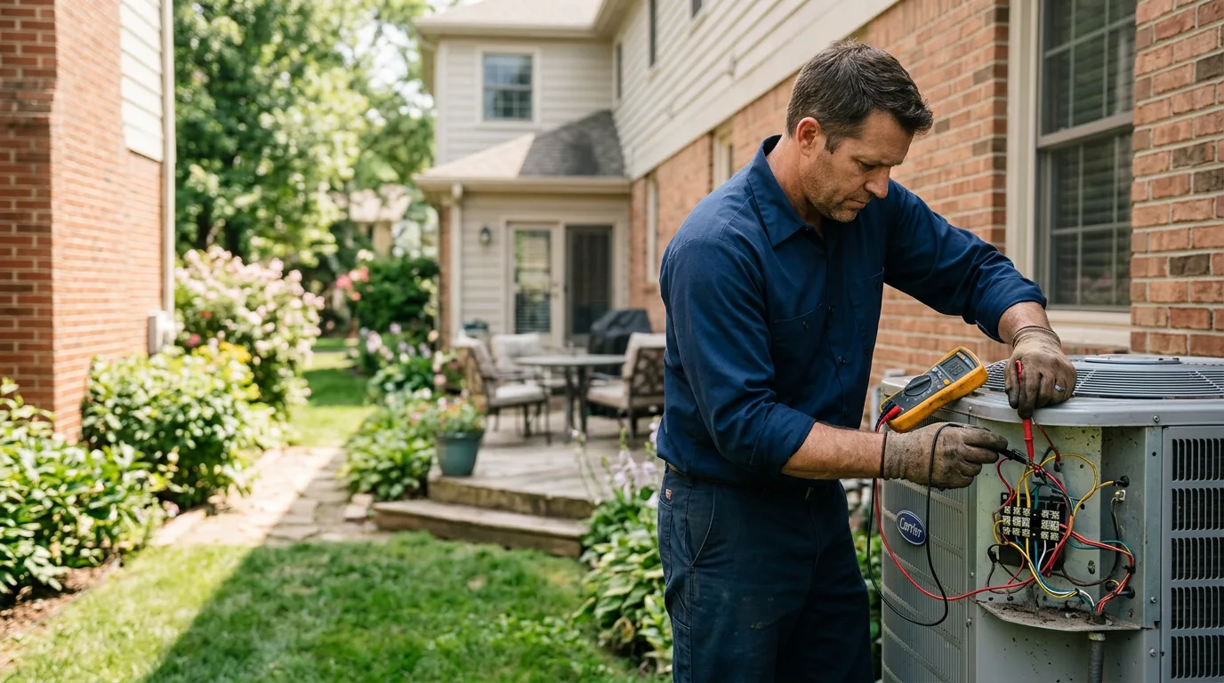 HVAC technician working near Santa Rosa Beach, FL
